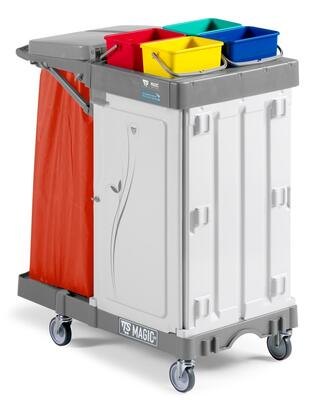 Carro Limpeza Areas Magic Line 200 Safety Cinza